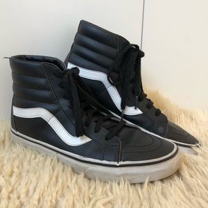 Leather high top Vans